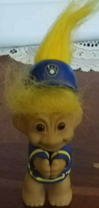 Vintage Milwaukee Brewers Troll By Russ With Mlb Sticker
