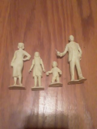 Vtg 50s Marx Doll House Family Figures Father Mother Sister Baby Imagination Euc