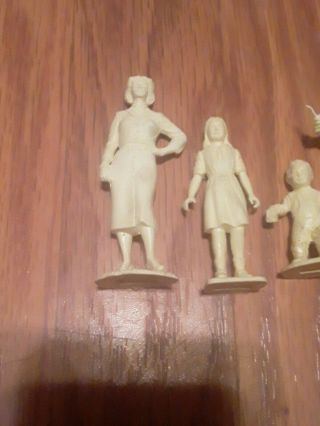 Vtg 50s Marx Doll House Family Figures Father Mother Sister Baby Imagination EUC 2