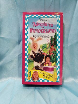 Walt Disney Adventures In Wonderland Hare Raising Magic Volume 1 Vhs Tape Rare