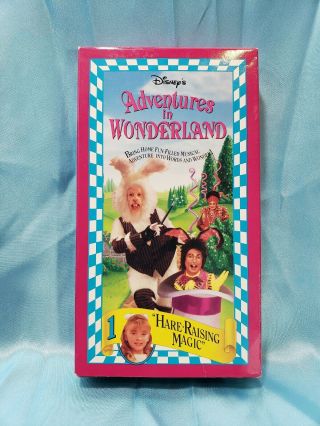 Walt Disney Adventures In Wonderland Hare Raising Magic Volume 1 VHS Tape rare 2