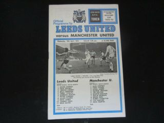 1972 - 73 Div 1 Leeds United V Manchester United Collectors Rare Edition