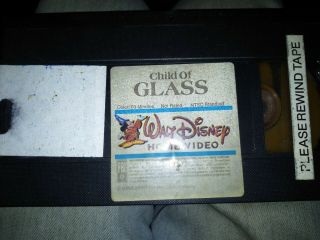 Vhs Child Of Glass 1978 Barbara Barrie Nina Foch Rare Disney Video Collectible