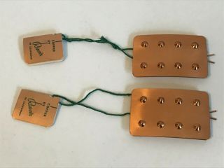 2 Matching Vtg Modernist Copper Art Renoir California Hair Clips With Tags