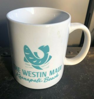 Vintage The Westin Hotel Kaanapali Beach Maui Hawaii Coffee Mug Rare