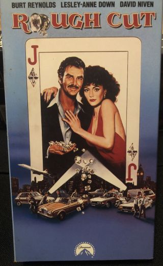 Rough Cut Vhs Oop Burt Reynolds,  Lesley Anne Down (1980) Like And Rare