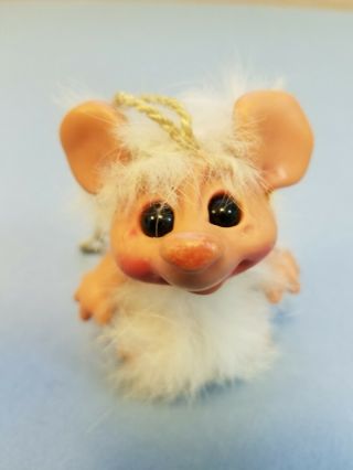 Vintage 1960s - 70s Rauls Happy Gang 3 " Mouse Troll Doll Gonk Plastech Dam Animal