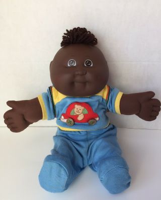 1989 Cabbage Patch Kids Babies 12” Bean Butt Baby Black African American Doll