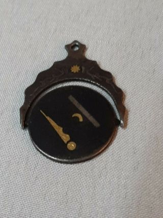 Antique Masonic Freemasonry Logo Emblem Gold Silver Spinner Pocket Watch Fob
