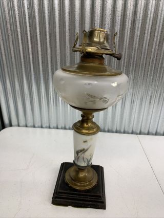 Antique Vintage Hurricane Oil Lantern Table Lamp Parts Repair