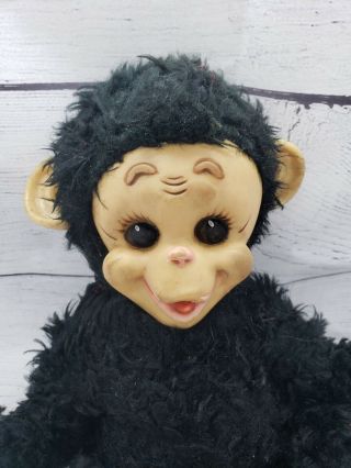 Vintage Rushton 50s Monkey Rubber Face Plush 2