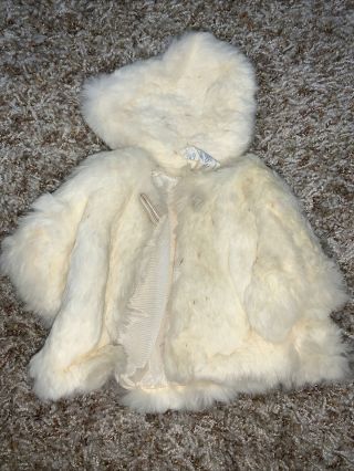 Vintage Fashioned By Bender Co Of York Doll Fur Coat And Hat Fits Cissy