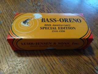 Vintage Luhr Jensen Bass - Oreno Special Edition Fishing Lure W/ Box