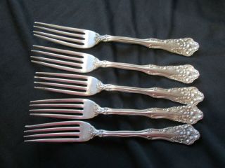 Collectable 5 Antique Pat.  1904 Wm Rogers Berwick Diana Dinner Forks