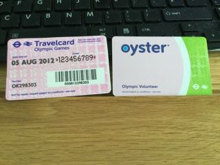London 2012 Olympic Games Maker Volunteer Rare Green Oyster Card & Travelcard