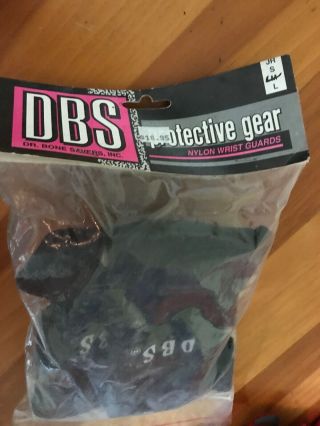 NOS 1994 DBS dr bone savers sz M Nylon wrist GUARDS protective gear adult MEDIUM 3
