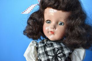 15” Vintage Antique Effanbee Doll “Anne Shirley” Adorable Composition,  Strung 2