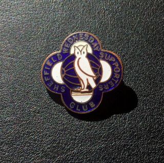 Very Rare Old 1950s Sheffield Wednesday Supporters Club Badge Maker Fattorini