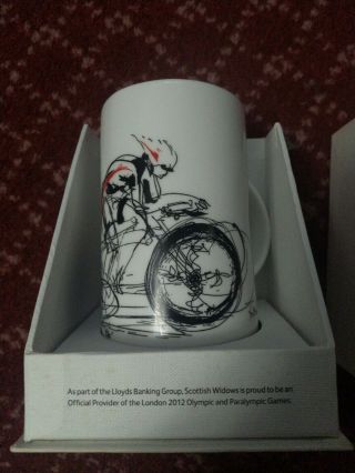 Limited Edition Boxed Scottish Widows London 2012 Olympics Cycling Mug Very Rare
