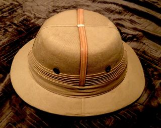 Rare Wwii China Burma India British Empire Army Pith Helmet