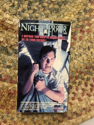 Night Terror Vhs Rare Horror Slasher Magnum Entertainment Weird Obscure