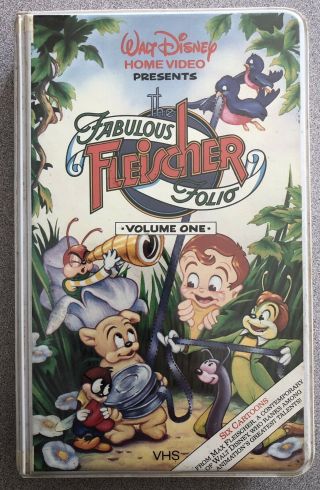 The Fabulous Fleischer Folio Volume One Rare & Oop Walt Disney Home Video Vhs