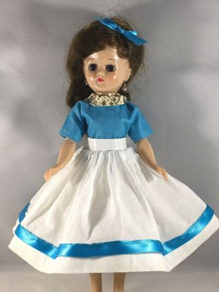 Vintage Top & White Skirt Outfit Fits Jill,  White Panties & Hair Bow (no Doll)