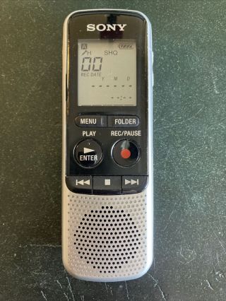 Sony Icd - Bx140 4gb Digital Voice Recorder - Great - Rarely - Batteries Incl