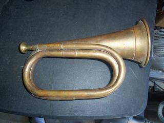 Antique Copper Brass Bugle 11 " Look