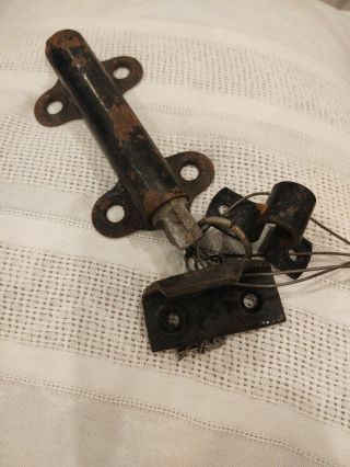 Vintage Antique Wrought Iron Door/gate Latch Bolt Spring Loaded