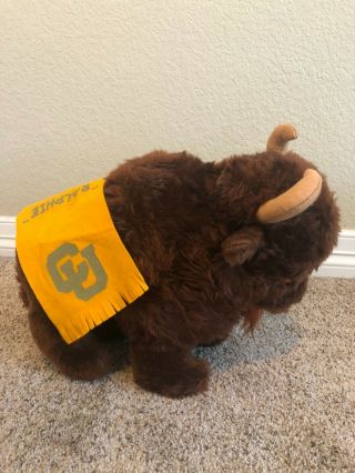 Vintage University Of Colorado Ralphie Buffalo Mascot Plush - The Rushton Co