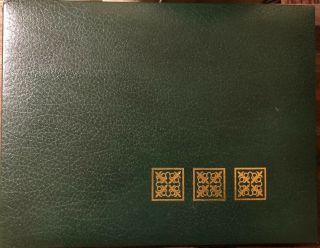Vintage Parker Heatseal Photo Album Gold On Green With 30 Pages Pre - Owned