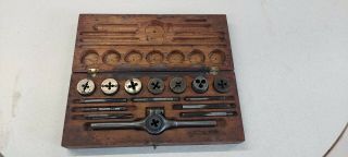 Antique Wilkey & Russell Tap And Die Set