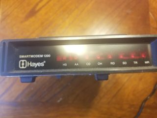 Vintage Electronics Hayes Smart Modem 1200 No Power Cord.  Made In Usa.
