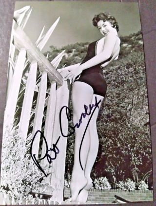 Patricia Crowley Vintage Hollywood Pinup Sexy Signed Autographed 4x6 Photo Rare
