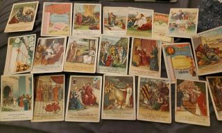 67 Antique Religious Picture Lesson Cards Presbyterian Publications 1887 - 1905