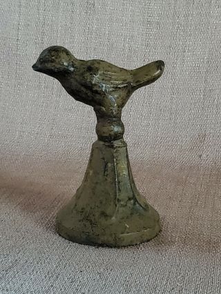 Vintage Antique Cast Iron Bird Bell