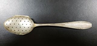 Vintage Silver Tea Ball Loose Leaf Infuser Strainer Spoon Hallmarked