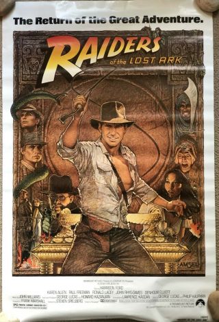 Indiana Jones - Raiders Of The Lost Ark - Vintage Movie Poster 24x36 - R820112