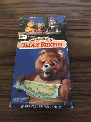 The Adventures Of Teddy Ruxpin Vhs Tape Abc Kidavision Live Rare Tape