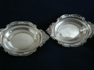 Vintage Pair Gorham Sterling Silver Nut Cups " Cromwell " Anchor Hallmark A2433