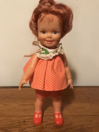 Vintage 1972 Ideal Baby Crissy Doll Red Hair Grows Toy Outfit W/shoes