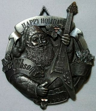 Rare Classic 1996 Flying V Gibson U.  S.  A Guitar Badge Pewter Ornament Collectible