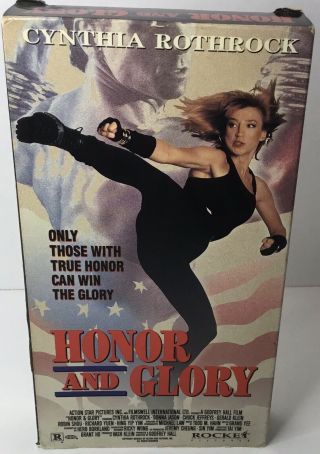 Honor And Glory Vhs Rare 90’s Martial Arts Action Cynthia Rothrock 1993