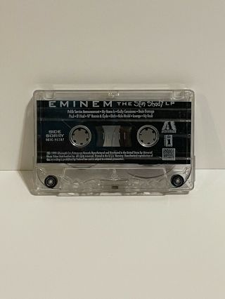 Eminem The Slim Shady Lp - Very Rare Tape Cassette Hip Hop Rap Dr.  Dre