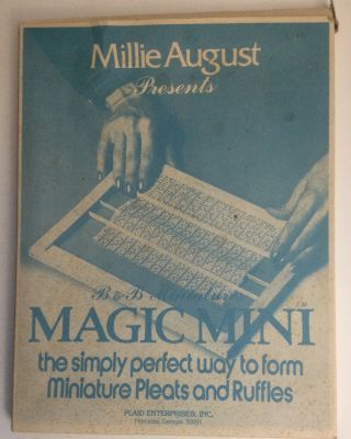Millie August Magic Mini For Pleats And Rufflers.  Vintage.