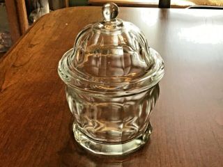 Vintage Antique Glass Vessel Apothecary Jar Cookie Candy Canister Drug Store 8 "