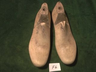 Vintage Pair Wood Size 9 - 1/2 E 400 Industrial Shoe Factory Lasts Molds F - 6