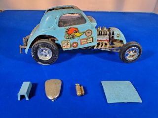 Vintage 1937 Fiat Topolino Dragster Fuel Altered Drag Racing 1/24 Scale Model