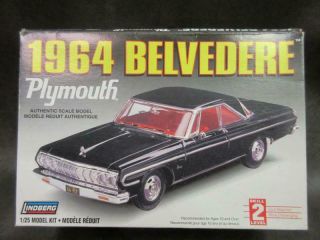 Lindberg 1964 Plymouth Belvedere Kit 1/25 Scale Plastic Model Car 72183
